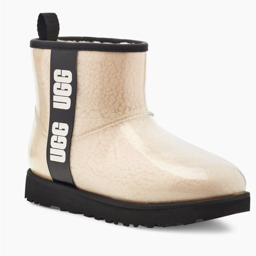 Classic clear mini Ugg boots tan.